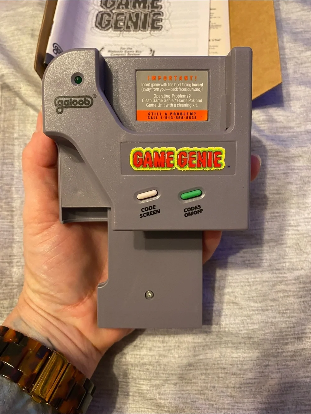 Galoob Game Genie Nintendo Gameboy Original Video Game Enhancer Open Box